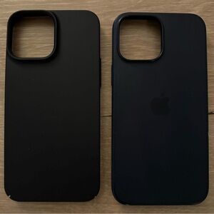 iPhone 13 Pro Max Black Cases- Apple Silicone Case with MagSafe and Amazon Case